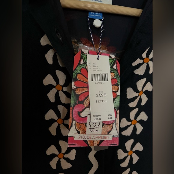 Anthropologie | Farm Rio Long-Sleeve Button-Front Midi Dress - Picture 4 of 8